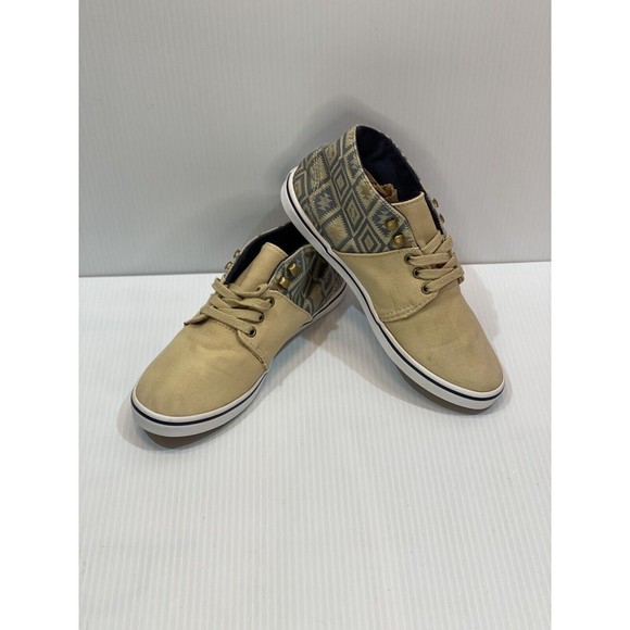 Vans Camryn Slim Skate Shoes Womens Sz 7 Native Taose Taupe/Blue Canvas RARE - Picture 1 of 7